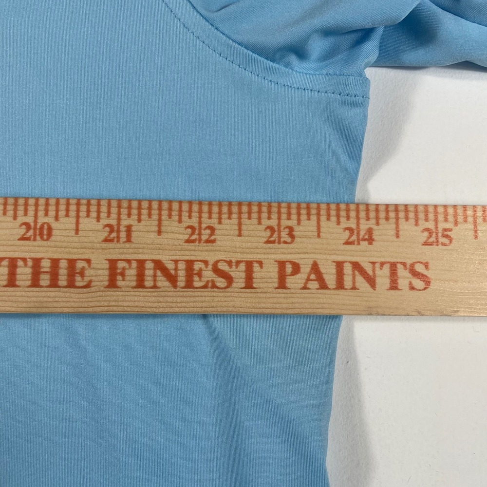 Peter Millar Summer Comfort Polo Shirt Mens Large Whisper Rock Light‎ Blue - Picture 7 of 8